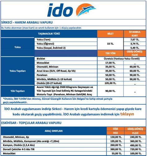 ido avşa bilet fiyatları 2018